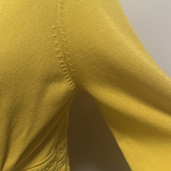 Catherine Malandrino dark yellow Cardigan Sweater Lg - Picture 7 of 12